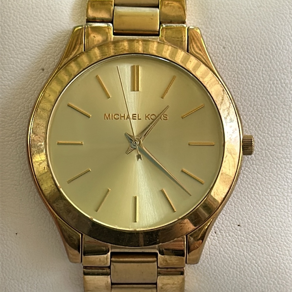 Working! Ladies Michael Kors Slim Runway Minimalist Watch Style #3179 - Picture 2 of 8